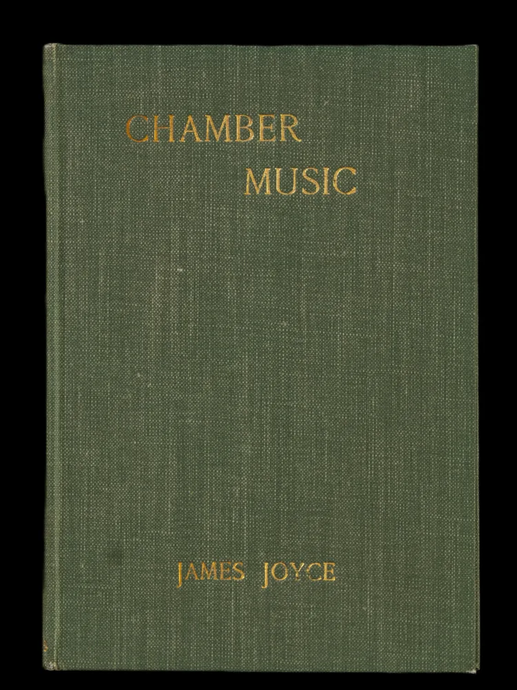 Chamber Music by James Joyce 1923, inscribed by Joyce to Charlie and Annie