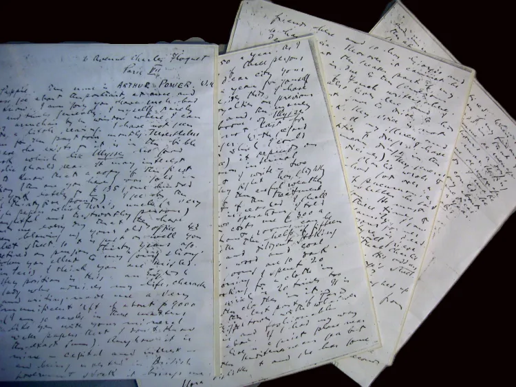 Copy (4 pp) of 11 March 1923 letter from James Joyce to his father