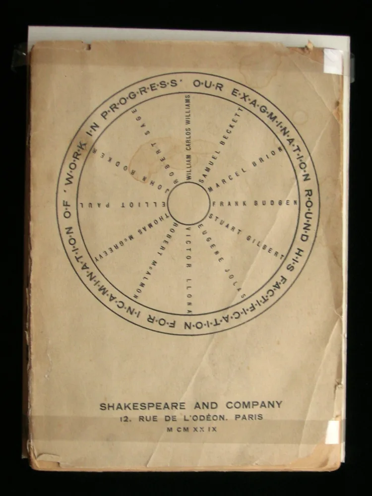 Our Exagmination Round his Factification for Incamination of Work in Progress by Samuel Beckett et al, first edition, Shakespeare and Company 1929
