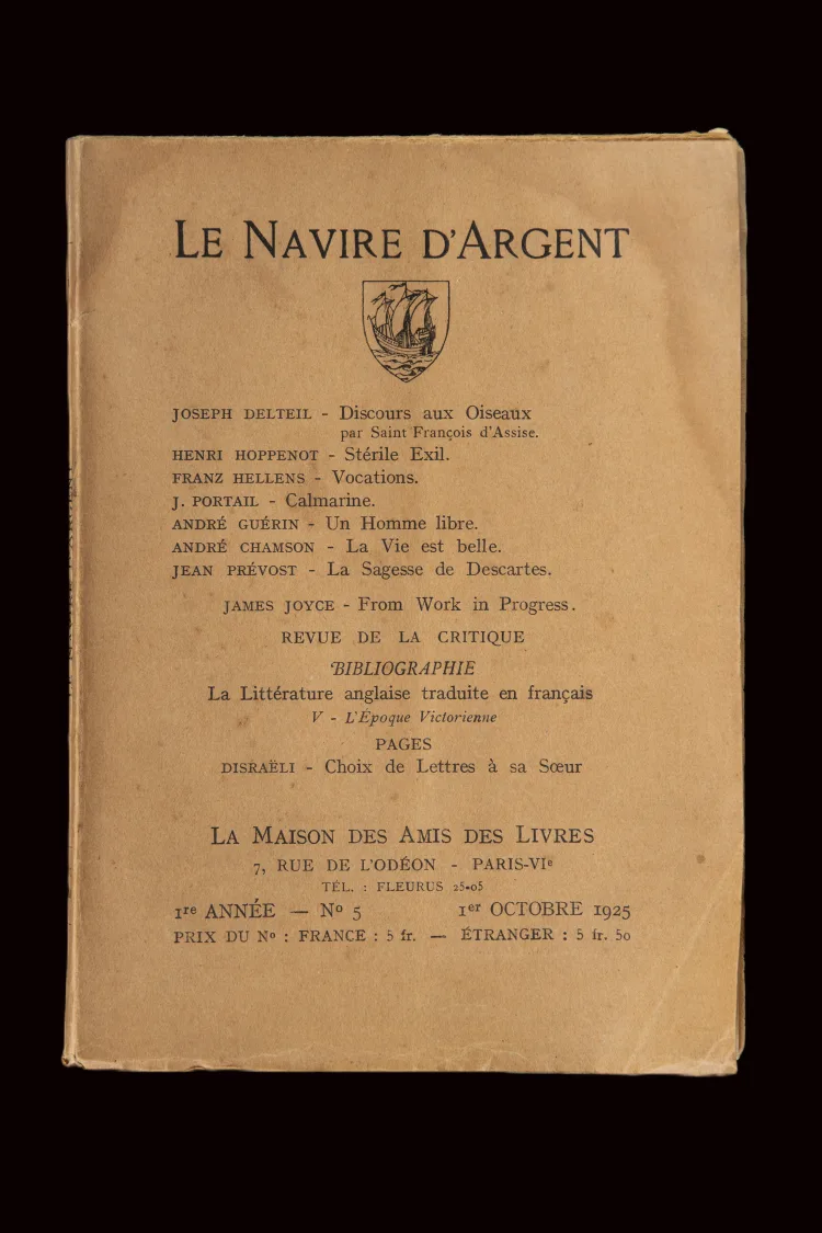 Le Navire d'Argent 1.5, 1 October 1925