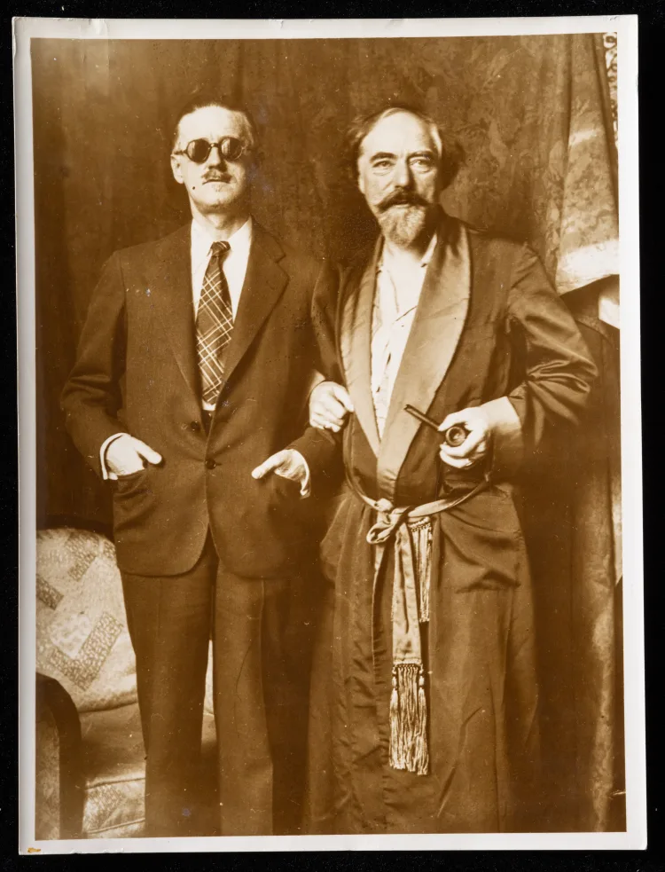 Photograph of James Joyce with Augustus John 1930