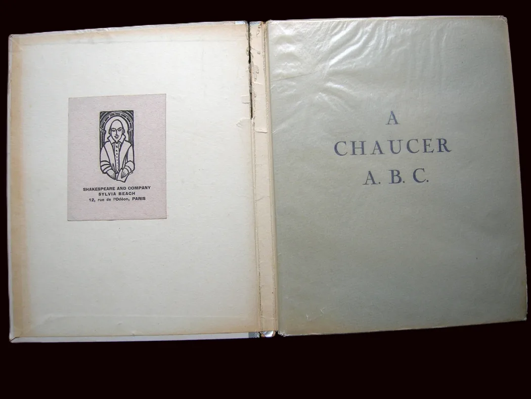 A Chaucer ABC with illustrations by Lucia Joyce, first edition (No 84/300), Obelisk Press 1936, in slipcase