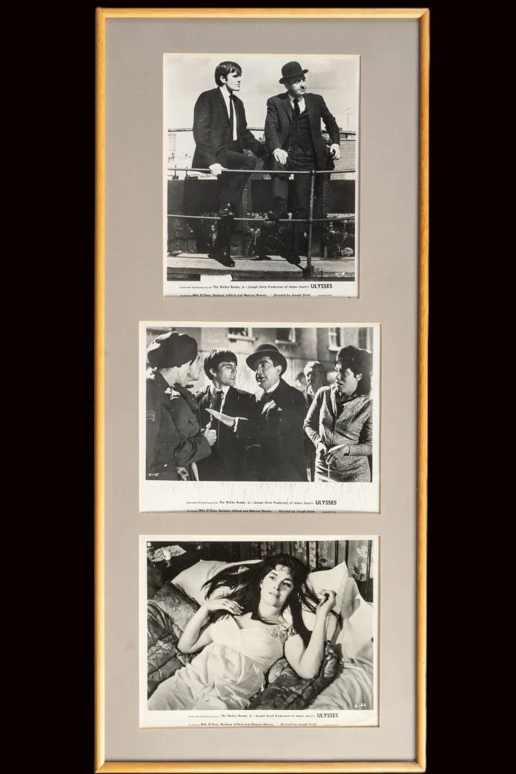 3 photos: stills from Joseph Strick's 1967 film Ulysses