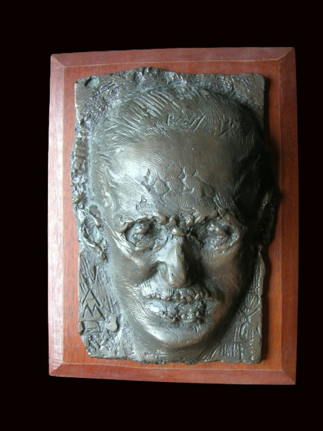 High relief portrait of James Joyce by Oisin Kelly, No 1/250