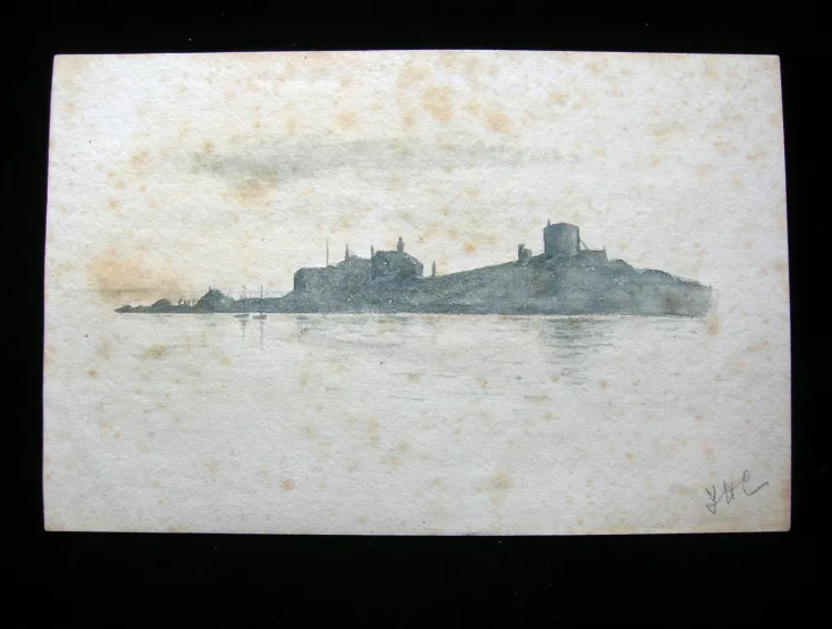 Sandycove Point 7.30 a.m. by Florence H. Crowe 1917 (unframed)