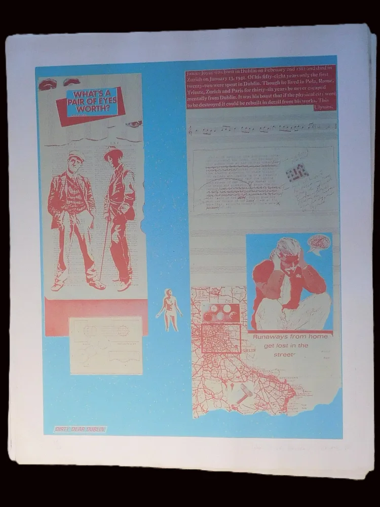 Dear Dirty Dublin by Ton Mars 1977, 4 prints (16/22, 4/12, 6/12, 7/17)