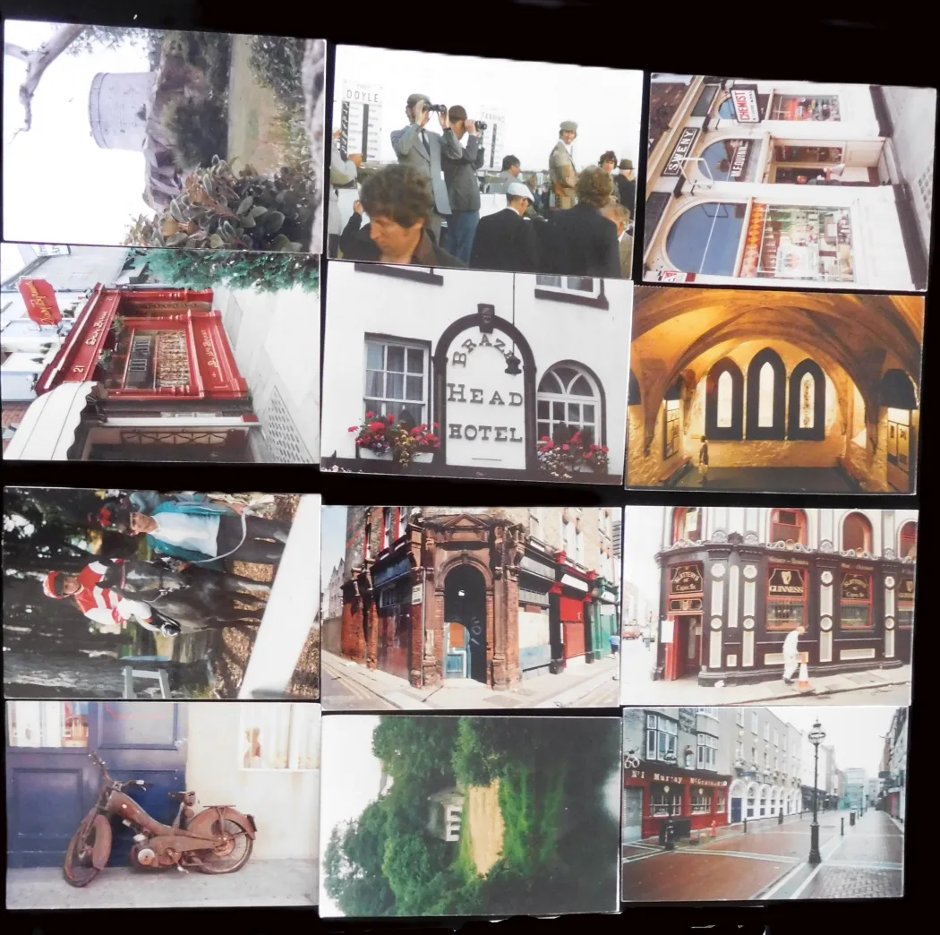 Series of photos sent annually as postcard on Bloomsday by Tom Kennelly