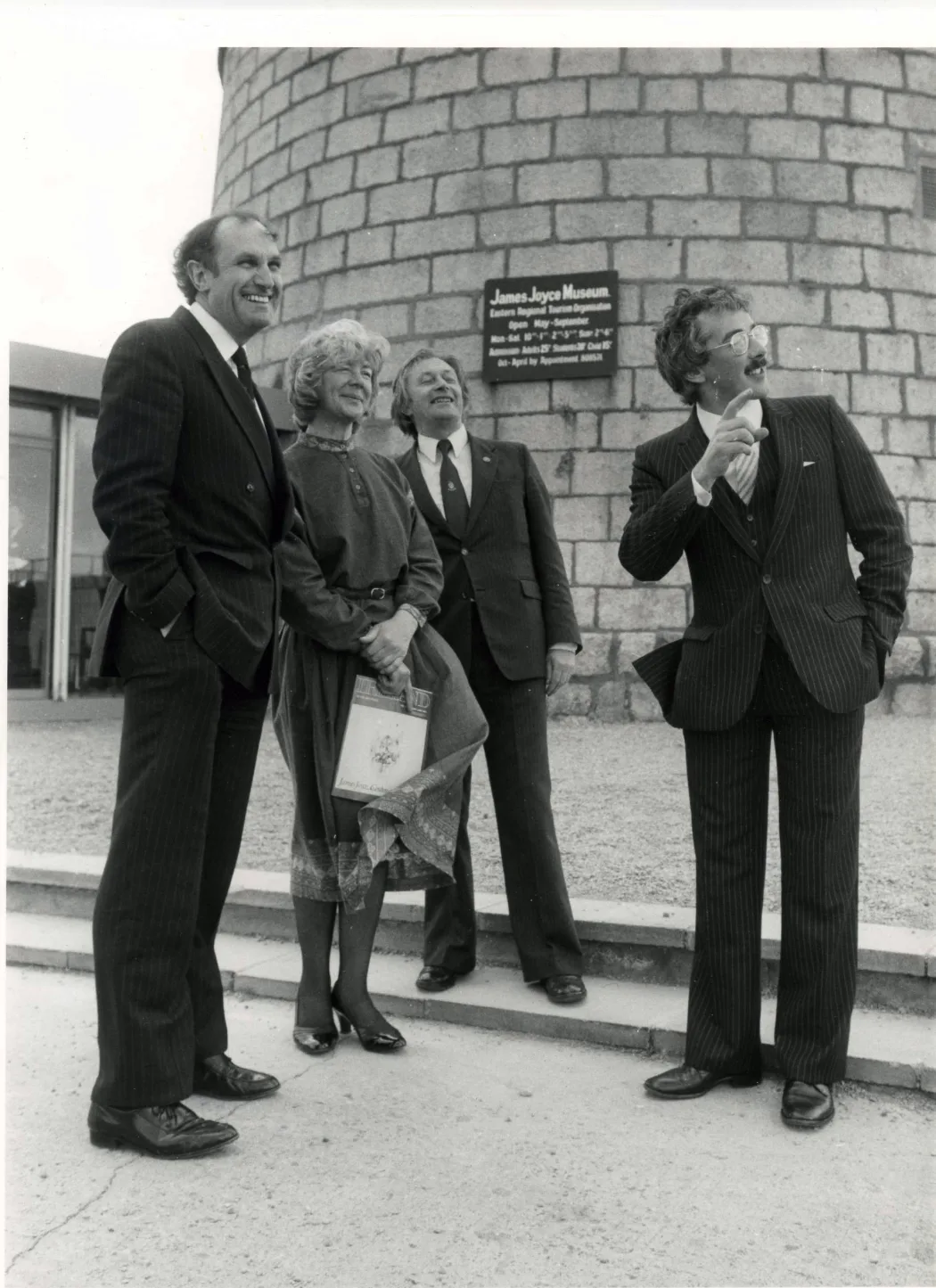 9 photos of launch of James Joyce centenary issue of Ireland of the Welcomes at the Joyce Tower, May 1982
