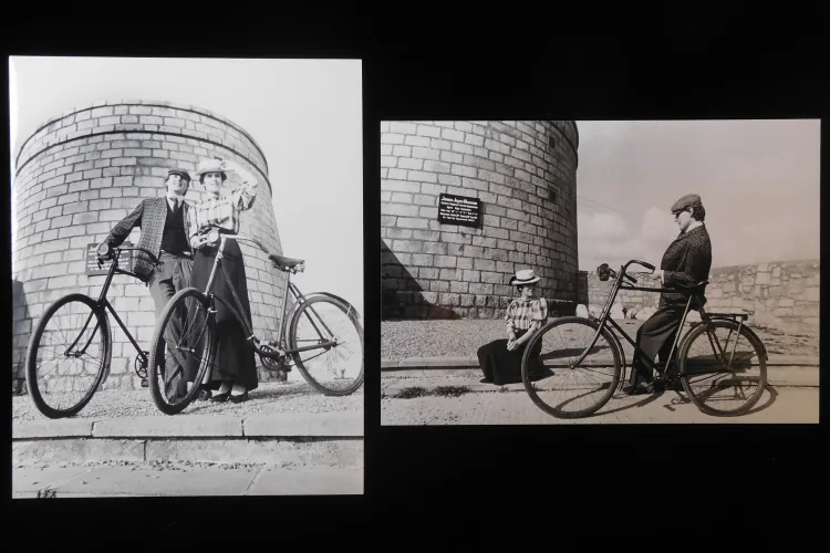 2 publicity photos for National Bike Day 1982