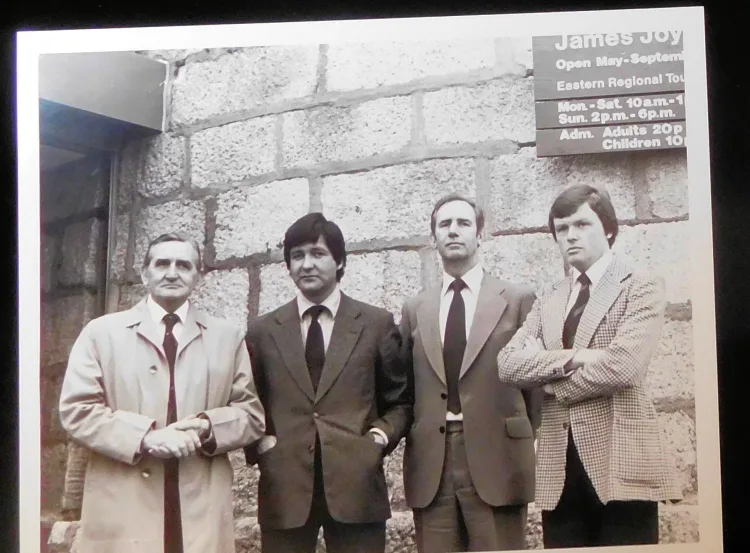 Contact sheet and 7 photos of opening of Joyce Tower extension, 30 May 1979
