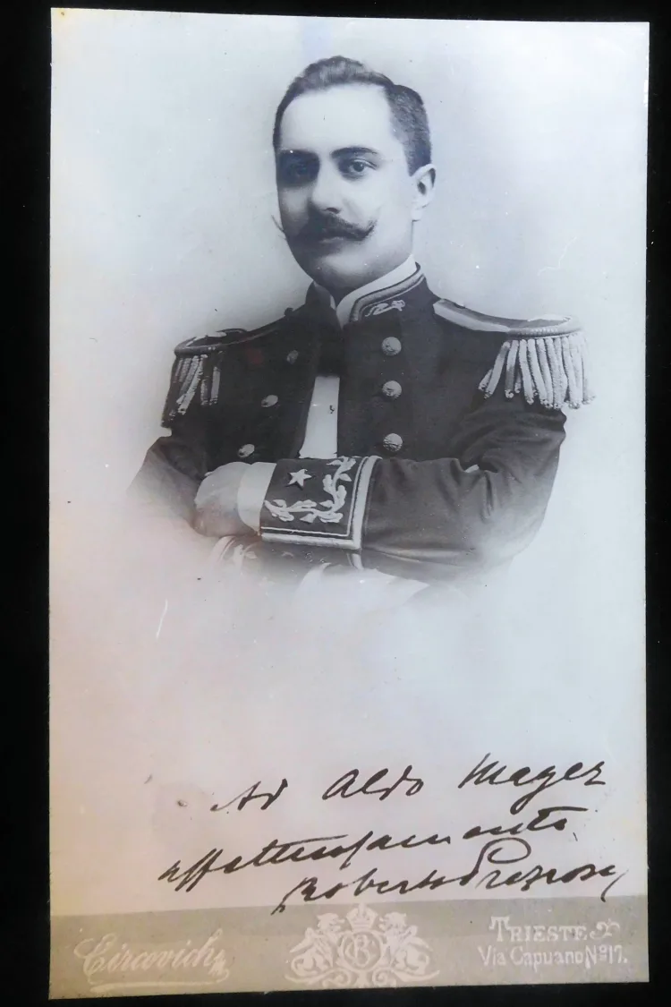 14 large photos of Joyce correspondence, Triestine friends and residences