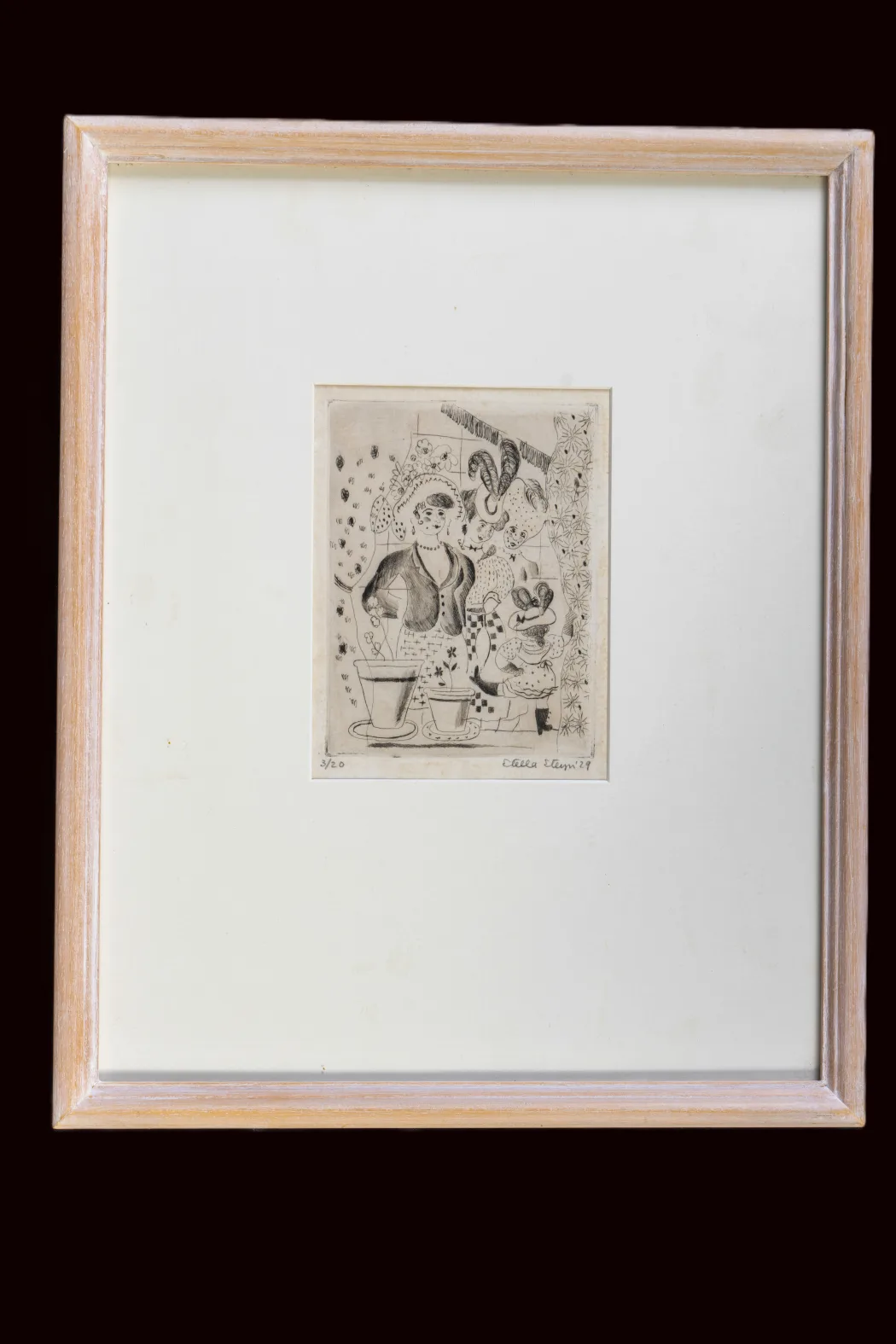 Anna Livia legging a jig by Stella Steyn 1929, No 3/20