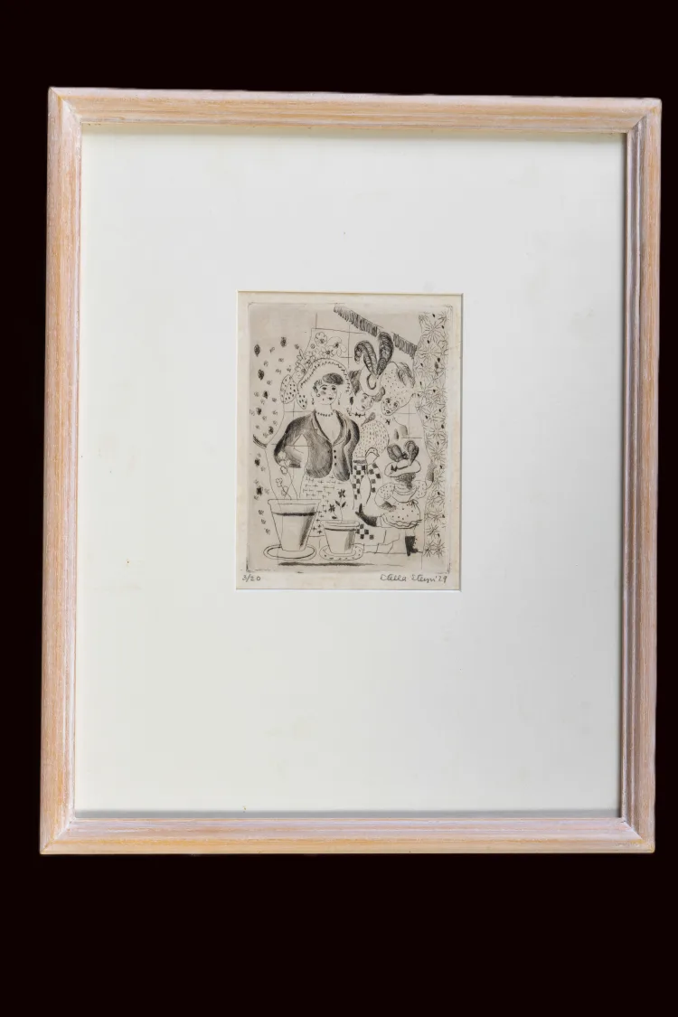 Anna Livia legging a jig by Stella Steyn 1929, No 3/20