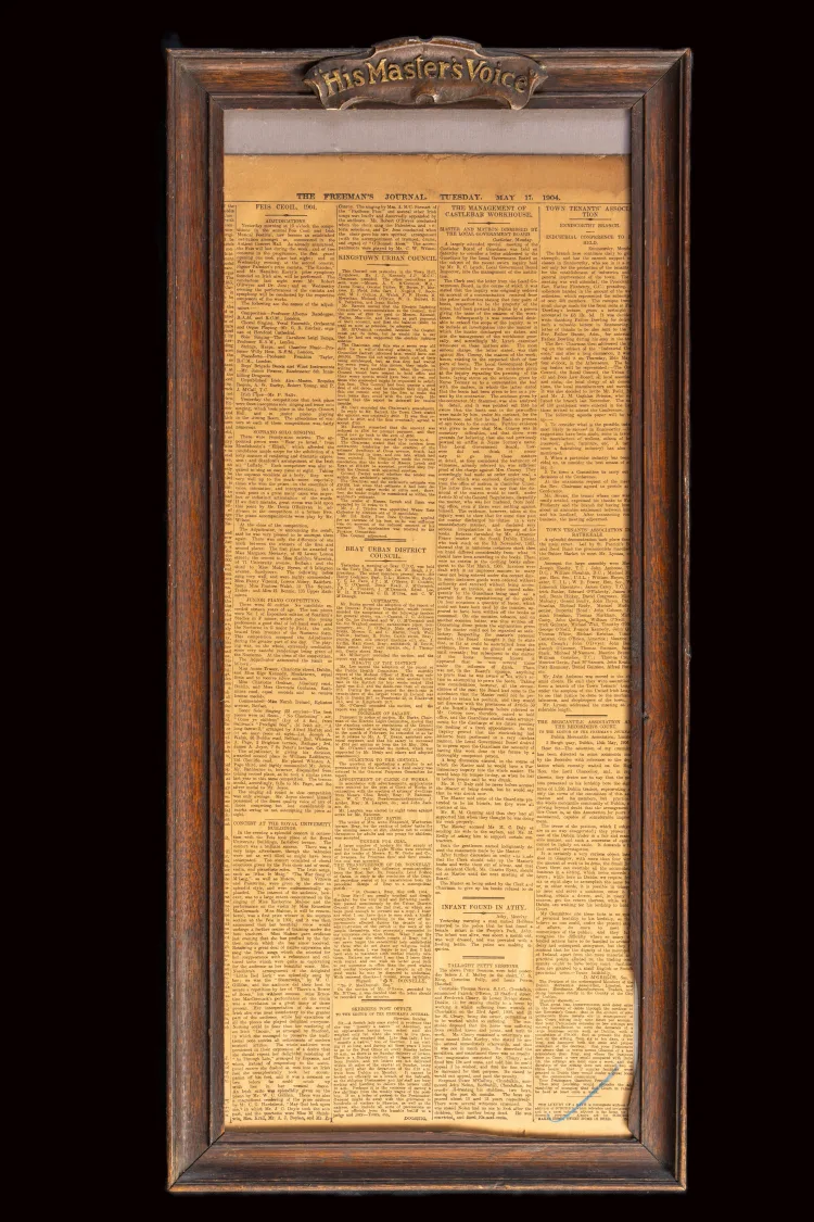 The Freeman's Journal 17 May 1904, in frame