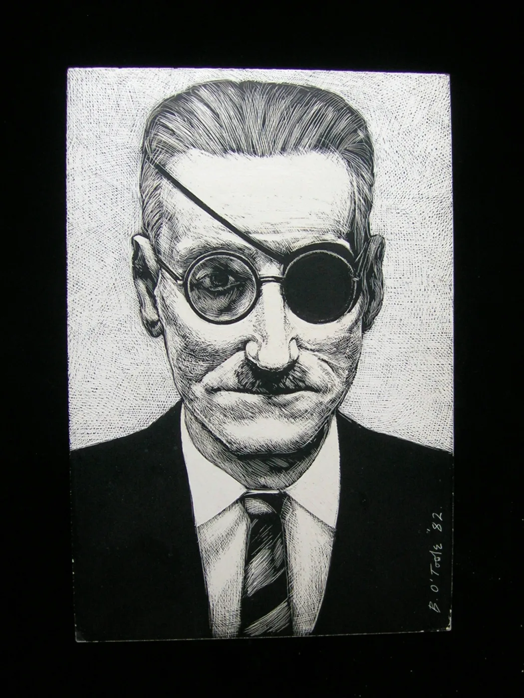 Portrait of James Joyce by Brian O'Toole 1982