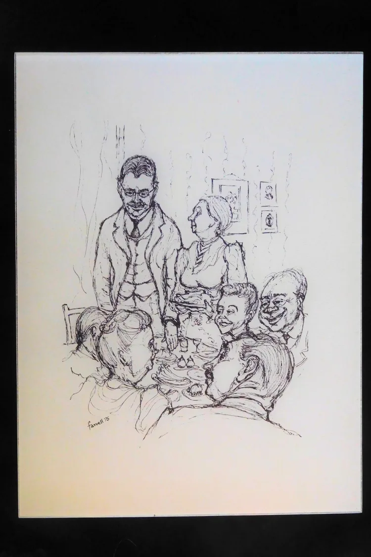 6 Prints of scenes from Dubliners by Farrell '75